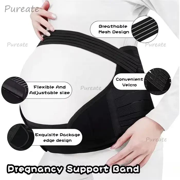 Ceinture de maternité réglable, bande de soutien pour le ventre, respirante, pour le soin de la tail