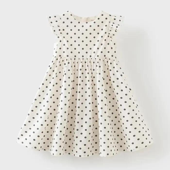 Robes d'été pour filles Dave Bella, robes de princesse pour enfants de 7 à 13 ans, imprimées à pois,