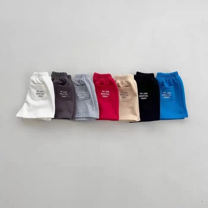 K2694 Short sportif fin d'été unisexe pour enfants, nouveau Style coréen, mode polyvalente, vêtement