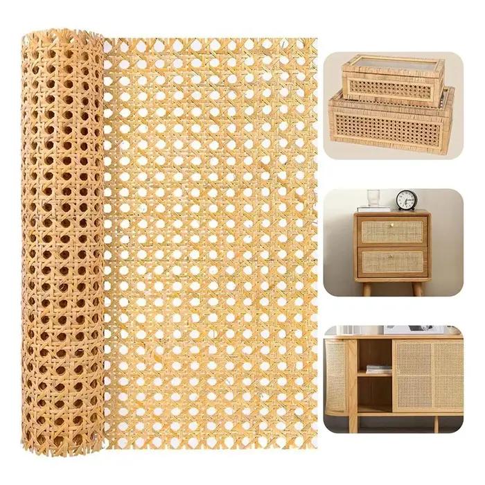 Sangle en rotin naturel de 16 pouces de large et de 40 pouces de long, rouleaux de sangle en rotin d