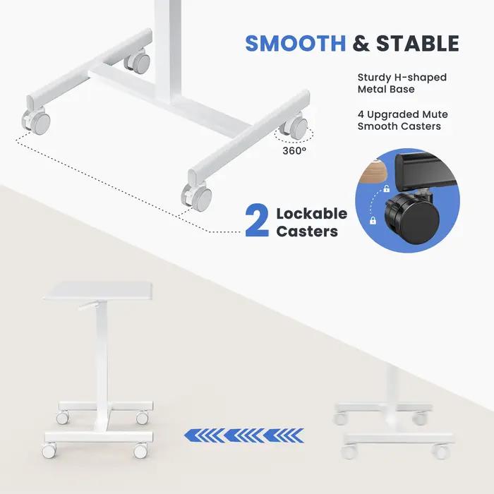 JHK Mobile petit bureau debout ordinateur Portable bureau ordinateur Portable hauteur réglable Table