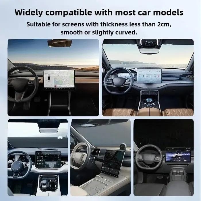 Support de téléphone de voiture en alliage d'aluminium réglable multi-angles style pince accessoire universel pour écran de téléphone portable occasions spéciales conduite quotidienne et voyages