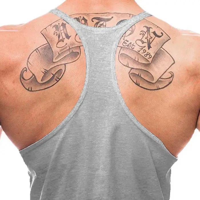Gilets de Sport personnalisés pour hommes, imprimé croisé, musculation, course à pied, Fitness, chem
