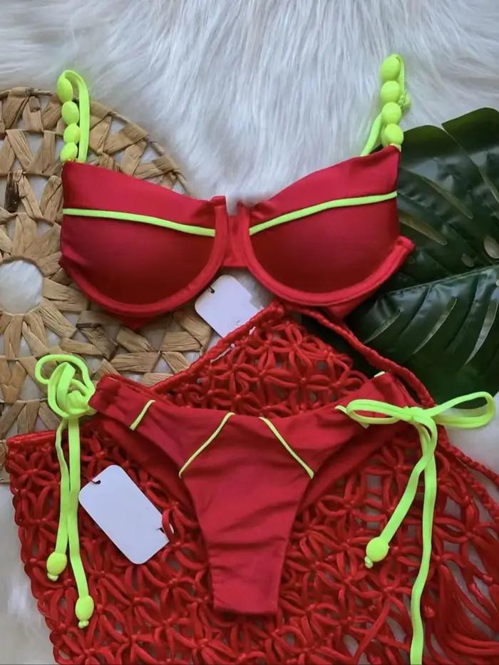 RUOTONGSEPT nouveau Sexy Push up Bikini ensemble maillot de bain femmes taille basse maillots de bai