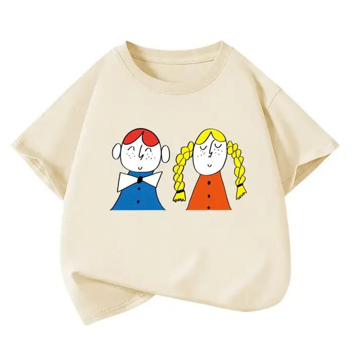 T-shirts et chemisiers à manches courtes pour filles, uniformes scolaires d'été 2025 pour adolescent