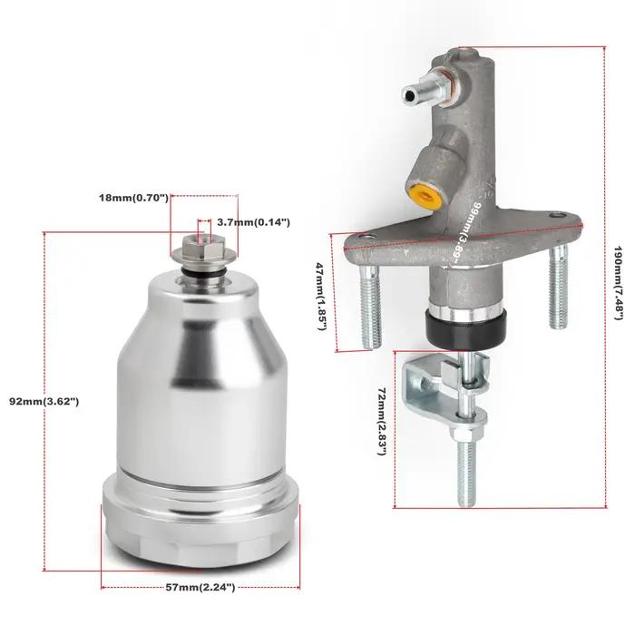 Réservoir de cylindre maître d'embrayage en aluminium, pour Honda Civic EG92-95 EK civic96-00 Integr