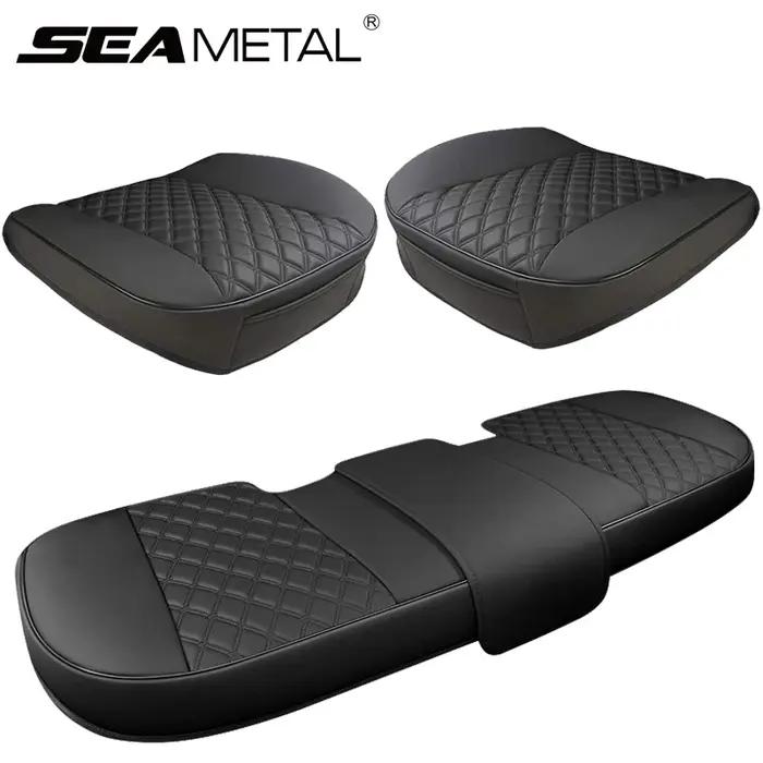 SEAMETAL Housse de siège de voiture en cuir PU Housse de chaise de voiture pour automóvil Housses de