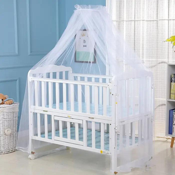 Moustiquaire de lit bébé en maille dôme suspendue anti-moustiques pour nouveau-nés et nourrissons décoration de lit été chambre enfant protection nocturne
