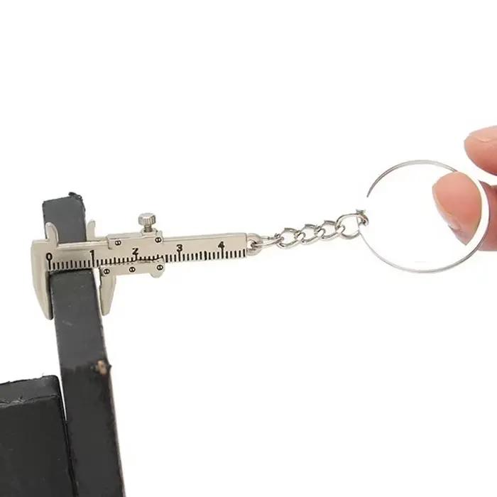 Porte-clés pied à coulisse créatif pour hommes et femmes, accessoires de bijoux, cadeau de noël, Gad
