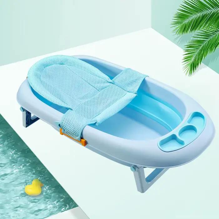 Coussin de soutien pliable pour baignoire bébé doux et confortable pour nourrisson antidérapant et facile à entretenir pour moments de bains spéciaux et cadeaux pour futures mamans