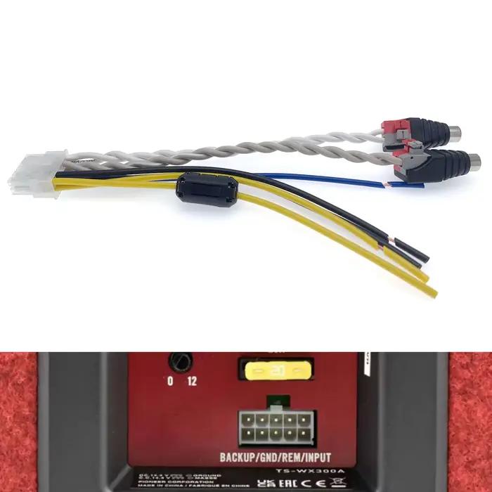 Prise stéréo de RCA de pad-woofer de SFP de puissance d'amplificateur de voiture de 10 broches pour