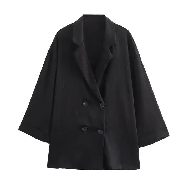 Ensemble veste et pantalon décontractés pour femmes, déformés, trempés, à la mode, style européen et