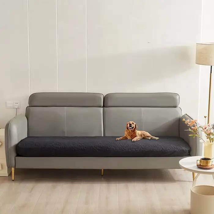 Housse de lit imperméable pour chien, couverture pour meubles, protection de lit, housse de canapé pour chiens et chats, couvre-lit à dos antidérapant résistant à la saleté