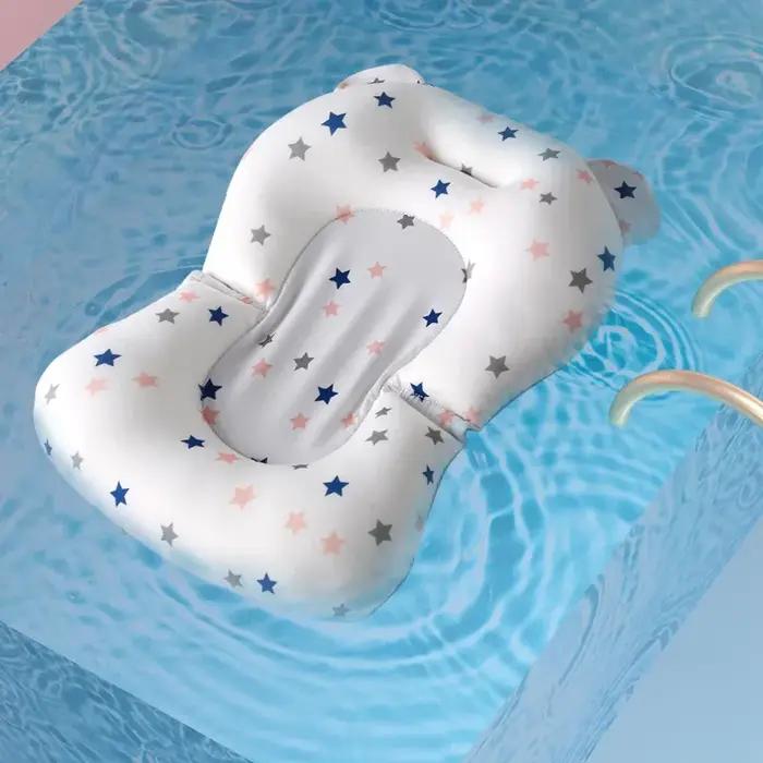 Tapis de support de siège de bain pour bébé coussin de baignoire pliable oreiller de baignoire pour nouveau né antidérapant doux et confortable coussin corporel occasions spéciales bain quotidien moments de bain relaxants cadeau pour nouveaux parents