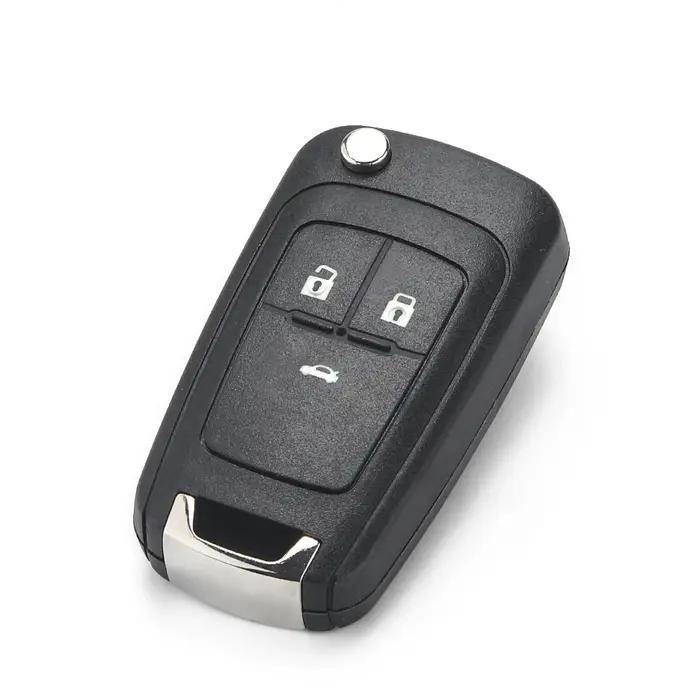 KEYYOU 10 pièces 2/3/4/5 boutons boîtier à distance Fob couverture rabat pliant clé coque vierge pou