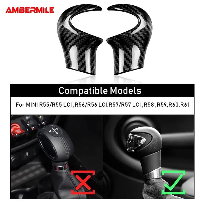Couvercle de Pommeau de Levier de Vitesse en Fibre de Carbone group, Accessoires Décoratifs de Rénov