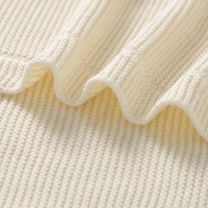 Couvertures pour bébé 100x80cm, tricot en coton, pour nouveau-né, garçon et fille, poussette, lit, l