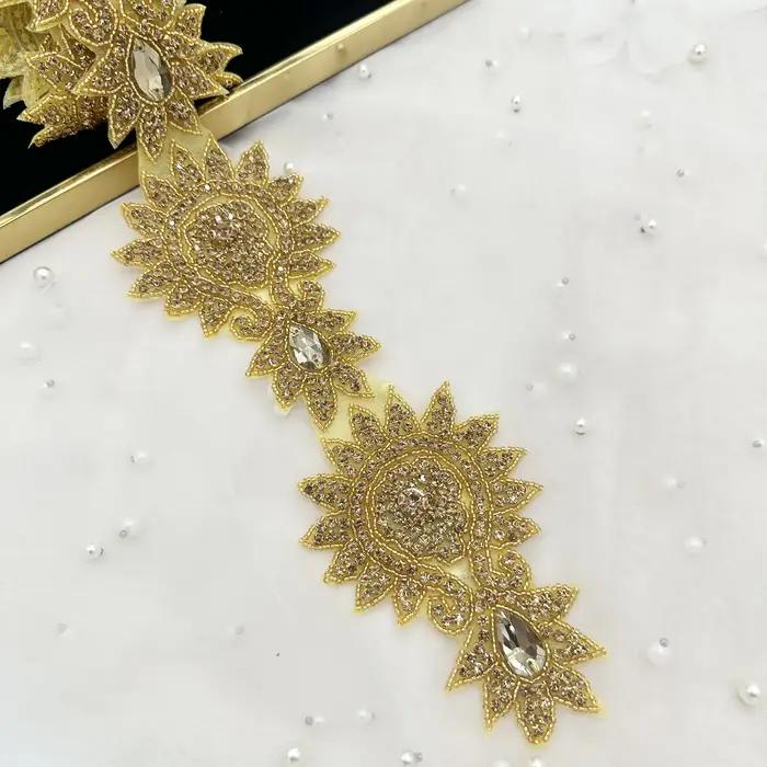 Perles en verre cristal artificiel SilverAB, accessoires de vêtements DIY avec film thermocollant à