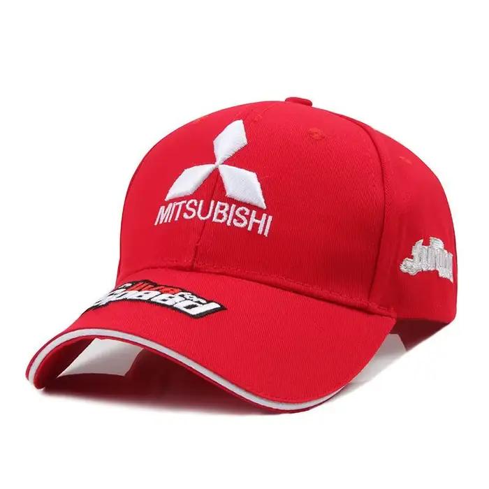 Casquette de baseball noire thème Mitsubishi Racing, casquette commémorative avec logo de voiture, p