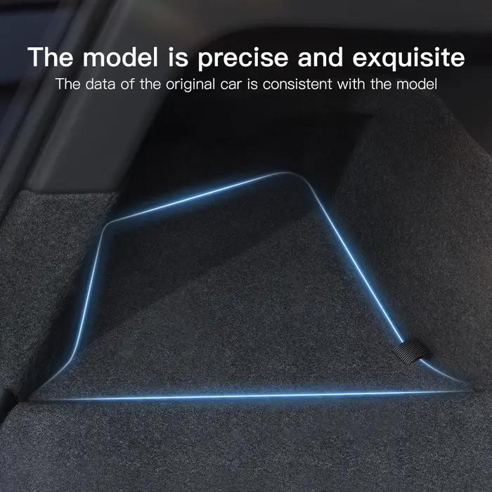 YZ pour Tesla modèle Y Juniper 2021-2026 coffre côté boîte de rangement couvercle creux organisateur