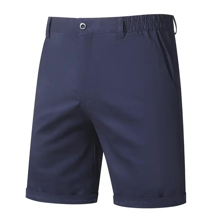 Shorts pour hommes 100% coton, couleur unie, de haute qualité, pour l'été, plage, décontractés, mode