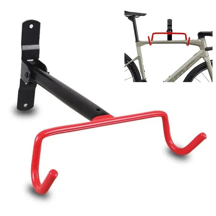 Béquille murale pliable pour vélo support suspendu de route support de vélo crochet mural pliable accessoire de vélo pour garage organisation vélo urbain randonnée cyclisme