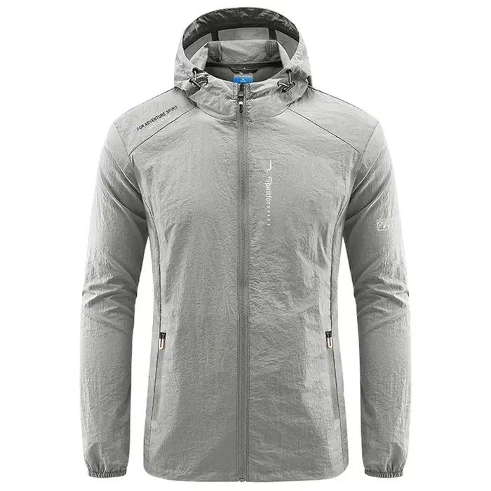 Veste fine de protection solaire pour hommes, séchage rapide, pour l'extérieur, randonnée, pêche, cy