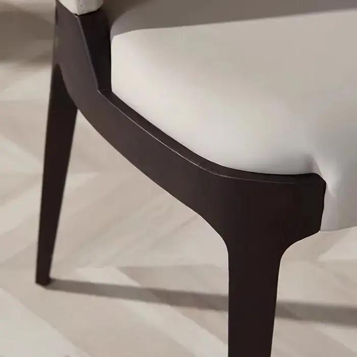 Chaises de salle à manger de luxe modernes, confortables et ergonomiques, en cuir, de styliste, Ense