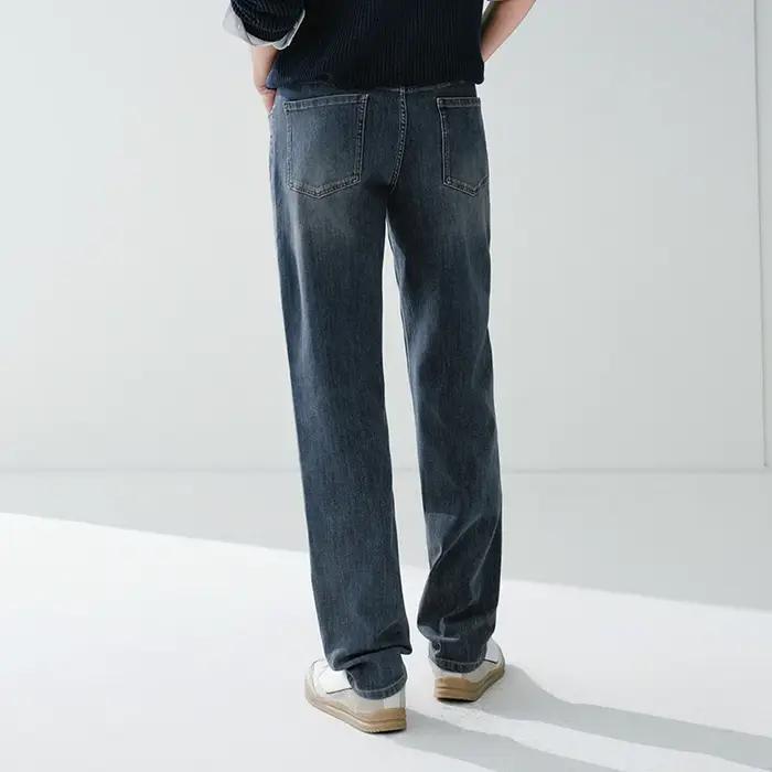 Semir doux jean hommes 2026 printemps Stretch régulier jambe droite Vintage lavé décontracté confort