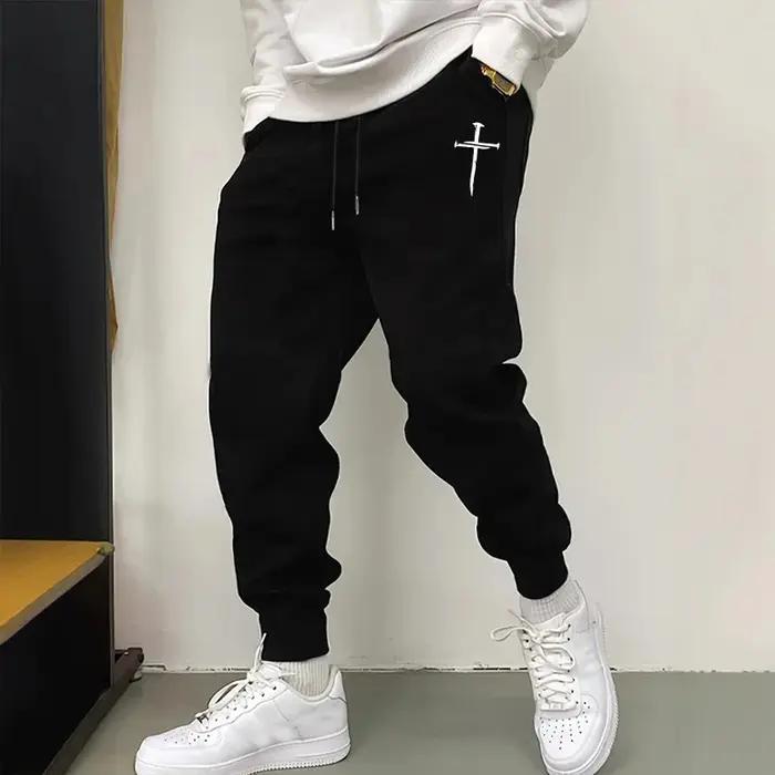 2025 nouveauté pantalons de survêtement pour hommes de haute qualité automne hiver quotidien sport d