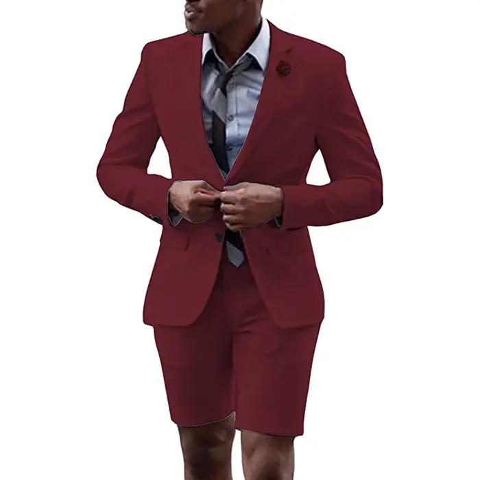 Blazer et pantalon décontractés pour hommes, revers à boutonnage unique, court, imbibé, GroomTIME, m