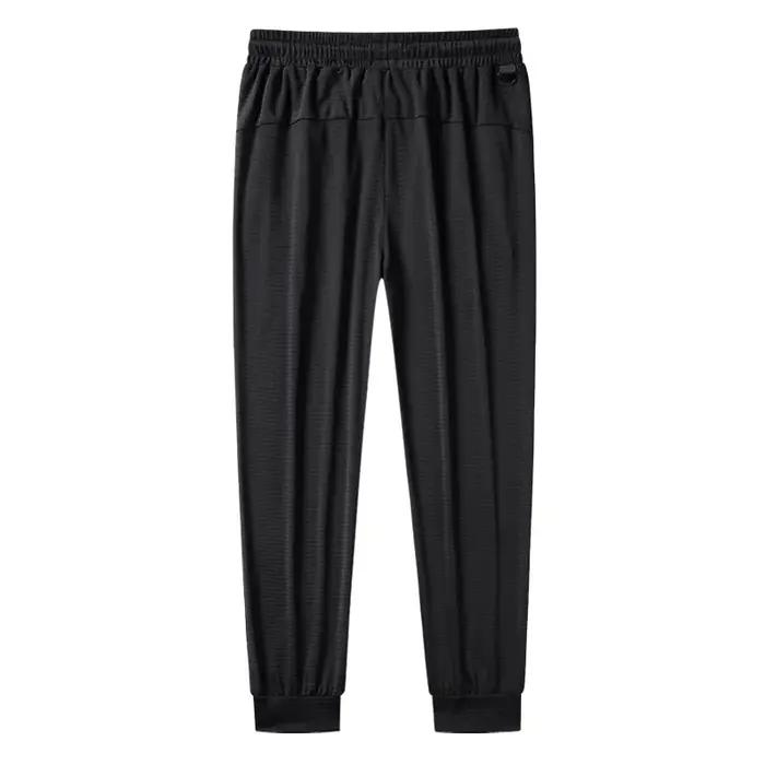 Pantalon de survêtement en soie glacée pour hommes, grande taille 9xl 8xl 7xl, séchage rapide et fra