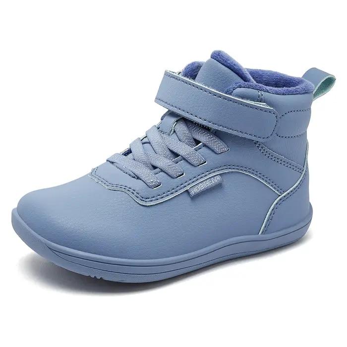 HOBIBEAR enfants hiver pieds nus chaussures petit/grand/enfant large orteil boîte chaude fausse four