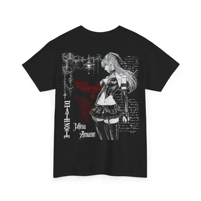 Offres spéciales du Nouvel An, T-shirt Death Note Misa Amane, T-shirt graphique Anime, T-shirt unise