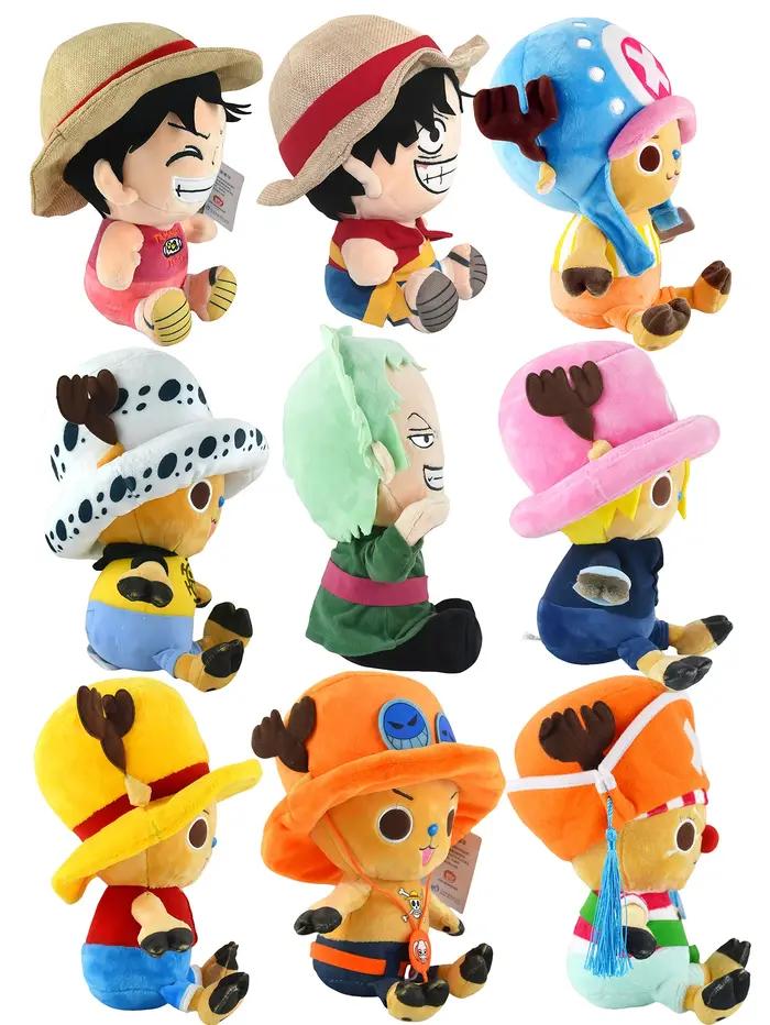 Jouets en peluche anime japonais Luffy Chopper Zoro personnages mignons cadeaux d'anniversaire Noël occasions spéciales enfants adolescents