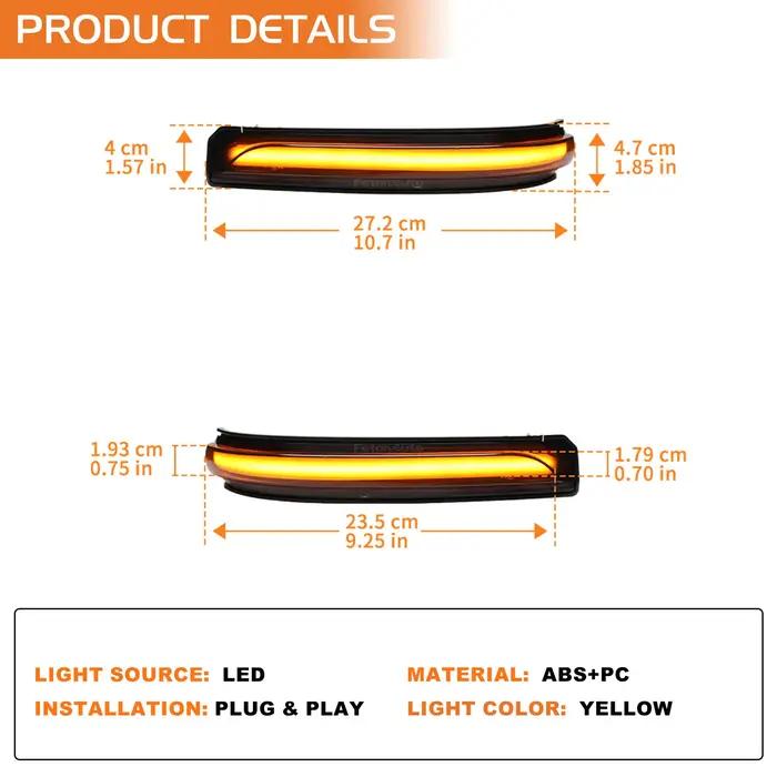 Pour Mercedes Benz classe A B W169 W245 Faceelift LED rétroviseur latéral dynamique clignotant lampe