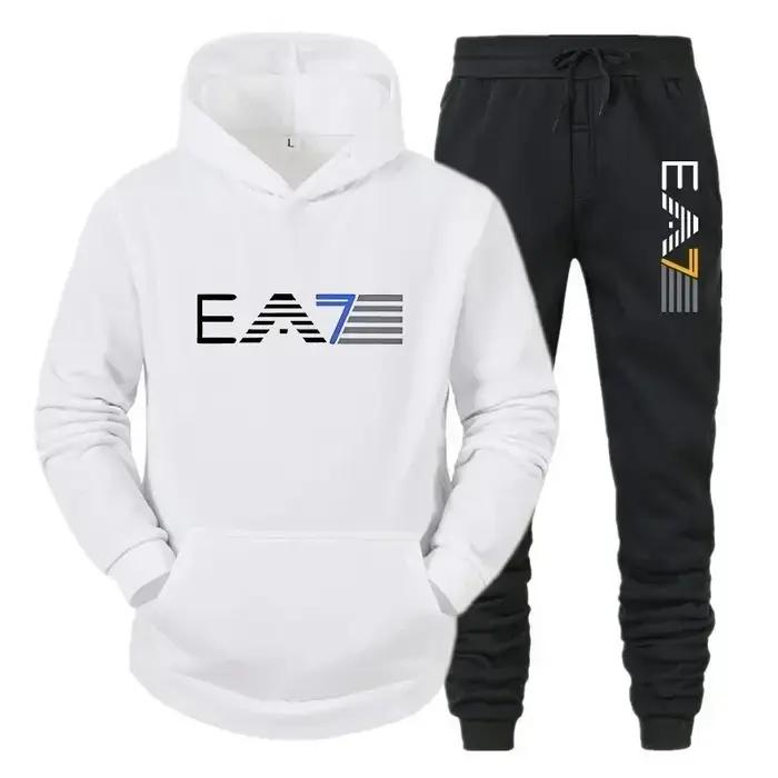 Ensemble de vêtements de sport pour hommes, ensemble deux pièces + pantalon à la mode et décontracté