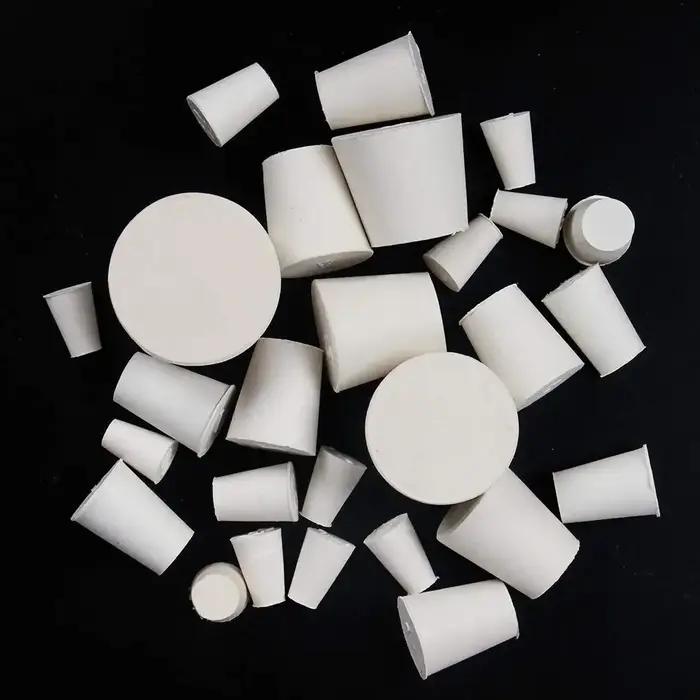 Bouchons coniques en caoutchouc solide, 8mm-62mm, pour tubes à essai de laboratoire, 15 tailles asso