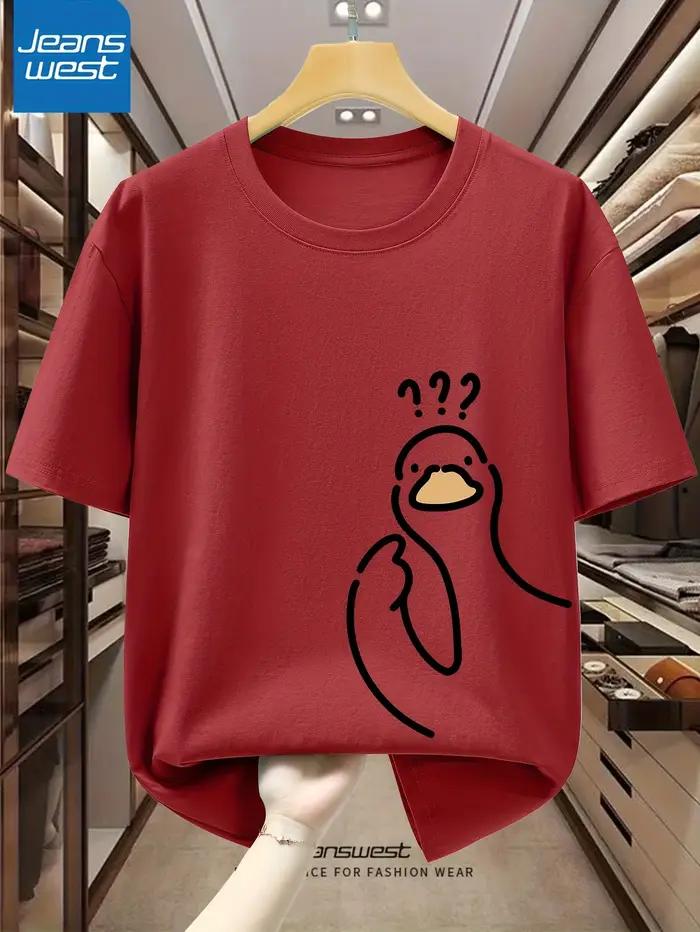 T-shirt à manches courtes et col rond pour hommes, 100% pur coton, à la mode, décontracté, ample, sp