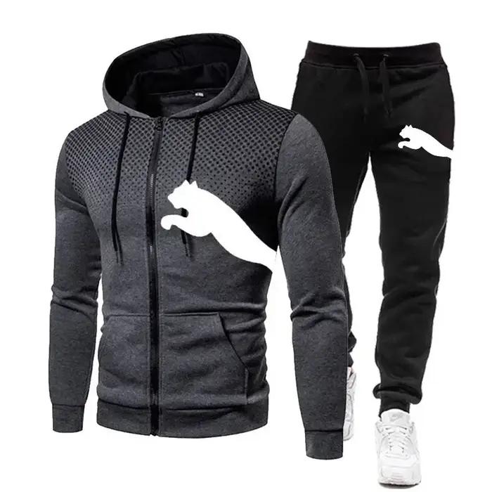 Ensemble sweat-shirt à capuche pour hommes, ensemble sweat-shirt à capuche + pantalon, vêtements de