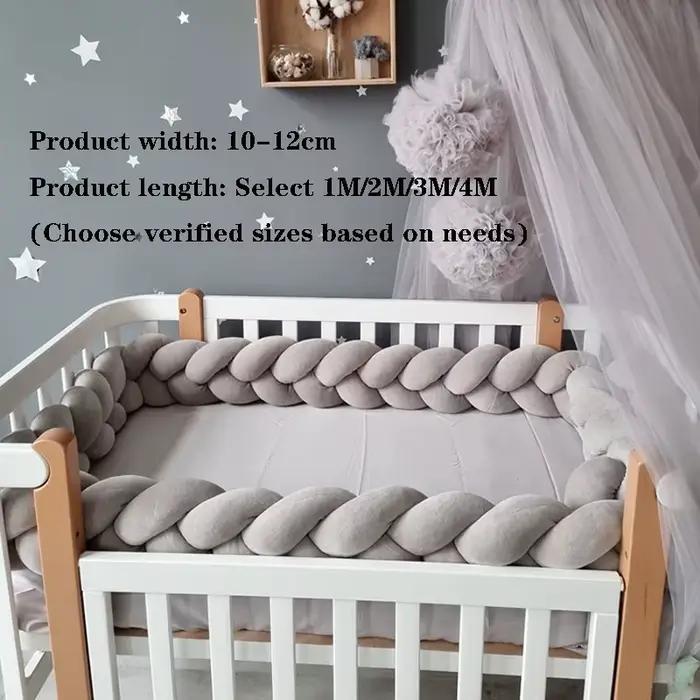 1-4M bébé pare-chocs lit tresse noeud oreiller coussin pare-chocs pour bébé berceau protecteur lit pare-chocs chambre décor berceau literie tresse ensemble