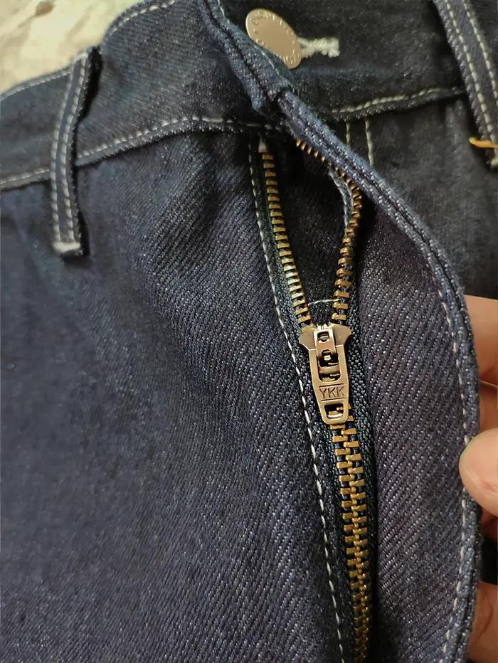 Jeans de travail en Denim délavé de couleur originale, 13.5oz, multi-poches, lourd, rétro américain,