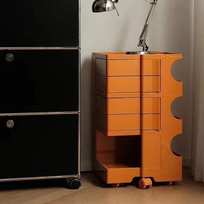 Armoire de rangement rotative de conception créative, armoire de rangement multifonctionnelle mobile