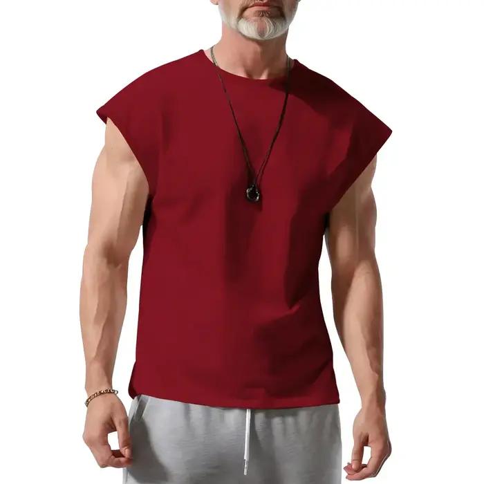 Amazon transfrontalier vêtements pour hommes été nouveau t-shirt sans manches jeunesse décontracté a