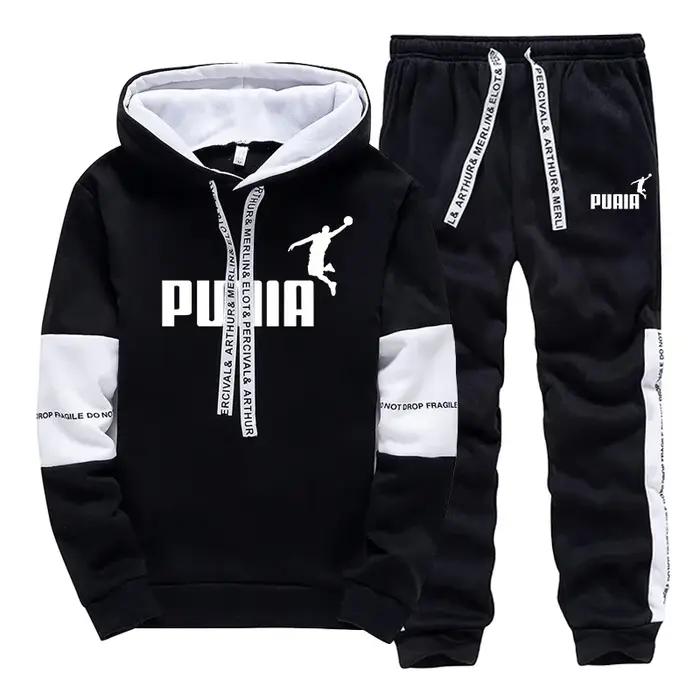 Offres spéciales hommes survêtement imprimer sweats décontractés vêtements de sport une pièce à capu