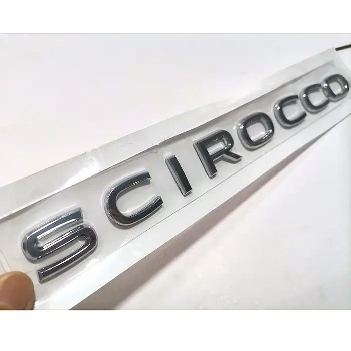 Emblèmes de voiture Scirocco de haute qualité en plastique ABS pour la décoration du coffre