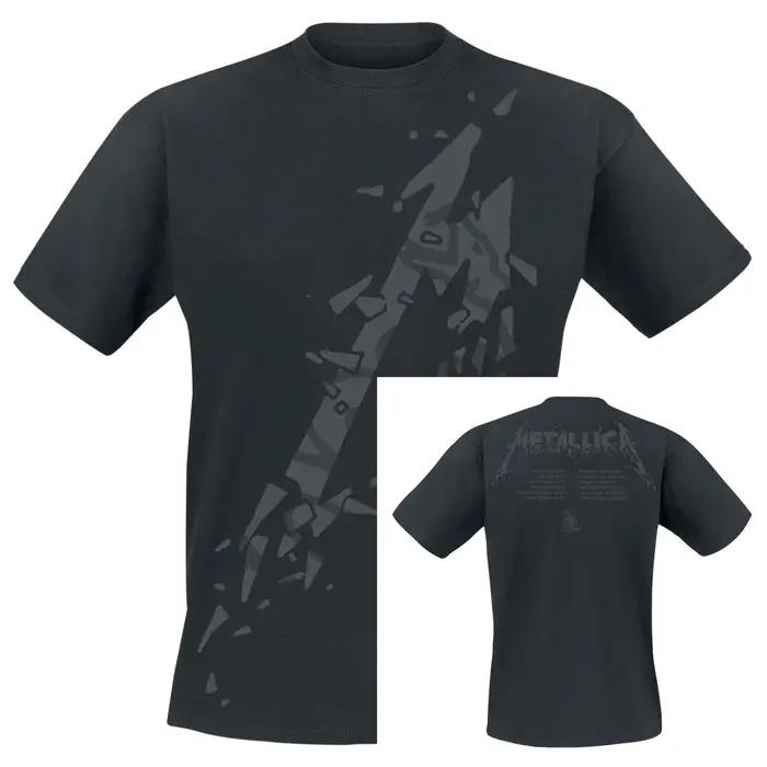 Meilleur T-shirt unisexe en coton avec motif Metallica, manches courtes, style décontracté, vintage,