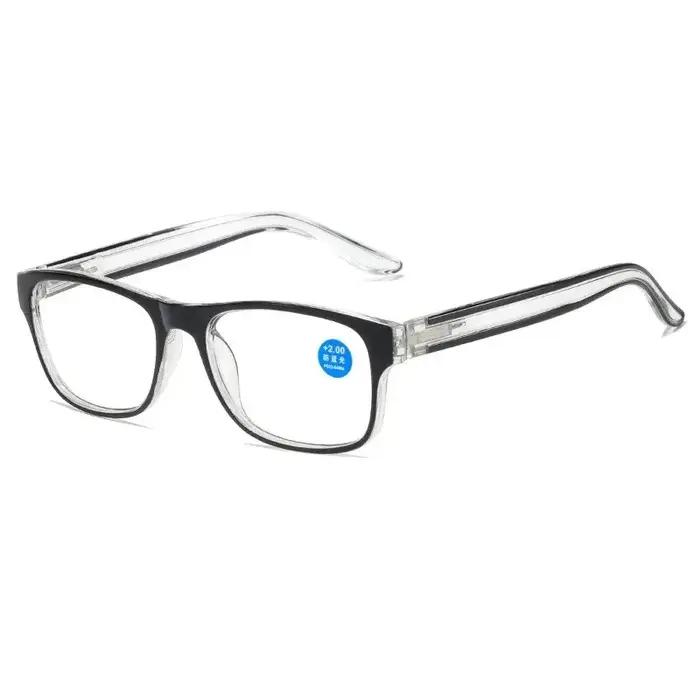 Lunettes de lecture Anti-lumière bleue pour femmes et hommes, verres carrés transparents pour ordina