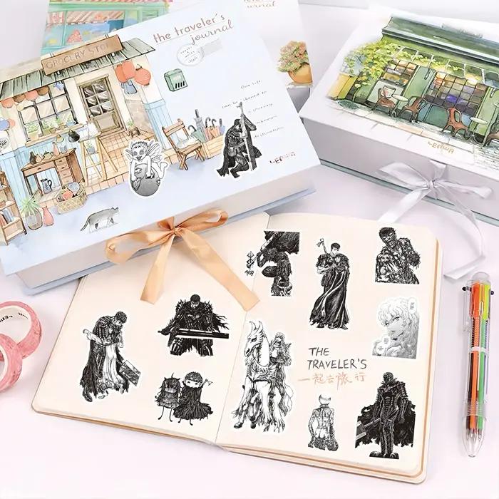 Autocollants de dessin animé Berserk Guts Casca, 82 pièces, décoration pour ordinateur portable, tél
