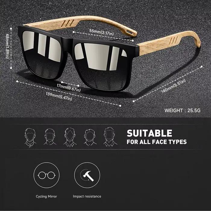 Mode Vintage carré cadre carré lunettes de soleil hommes femmes pêche conduite homme marque de luxe